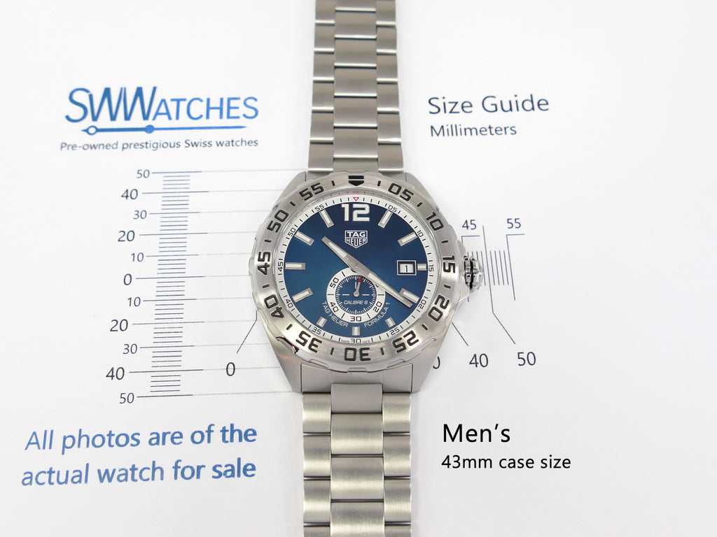TAG Heuer Formula 1 Calibre 6 WAZ2014 Men's 43mm case size