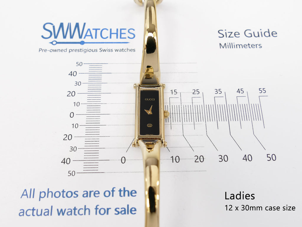 Gucci 1500L Ladies 12 x 30mm case size