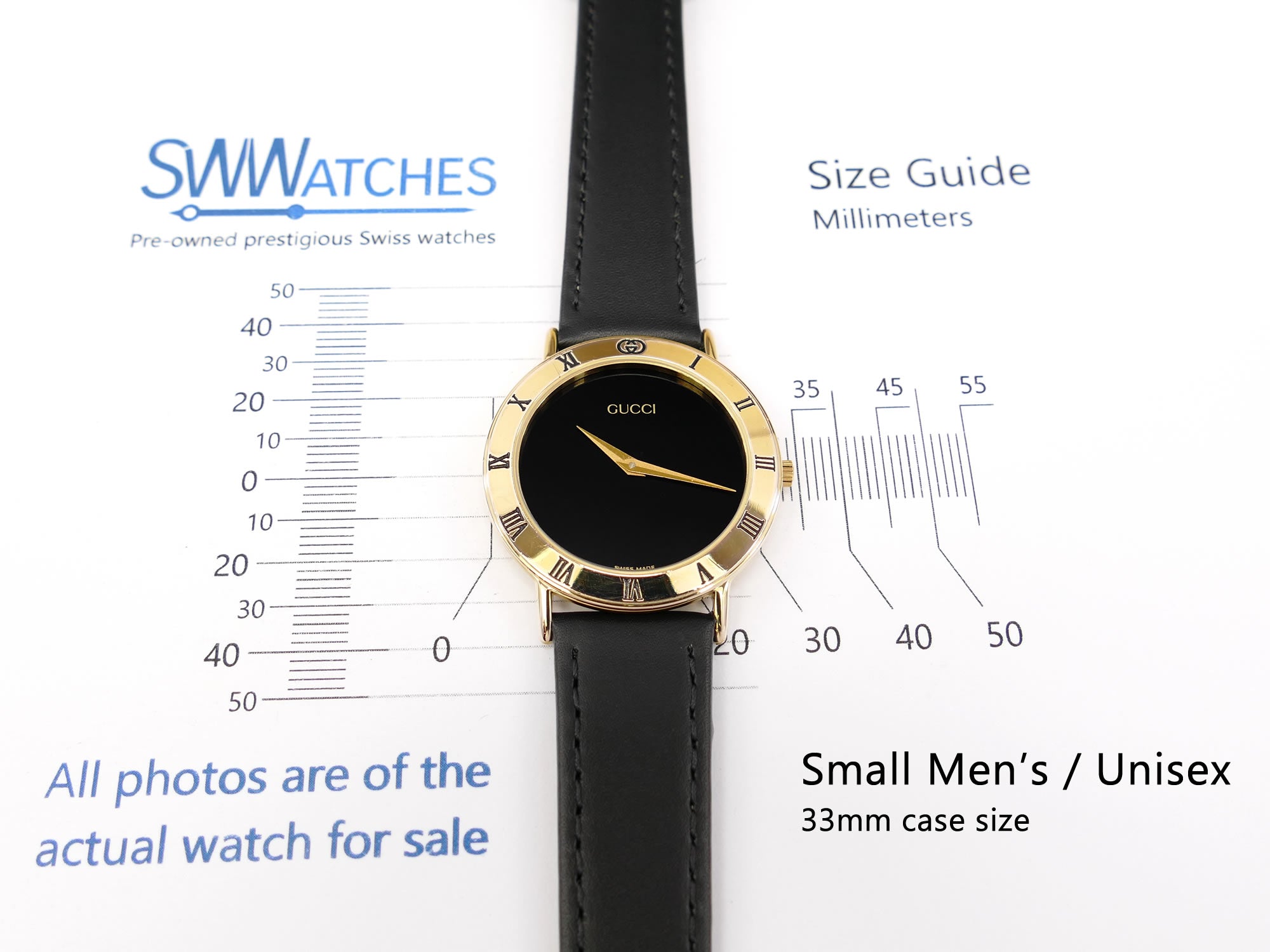 Gucci 3000M Small Men's / Unisex 33mm case size