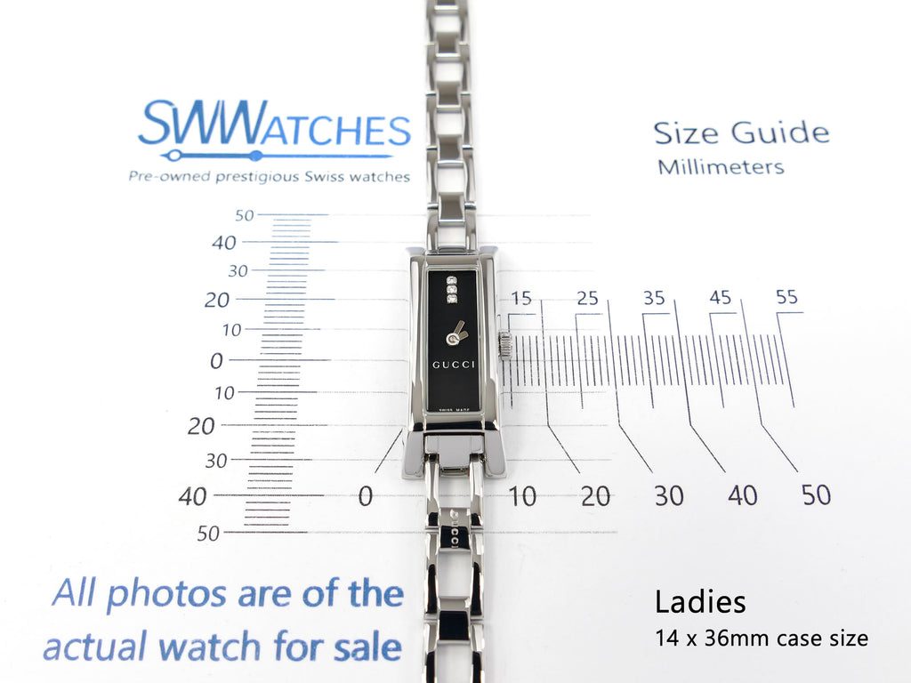 Gucci G-Link 110 Ladies 14 x 36mm case size