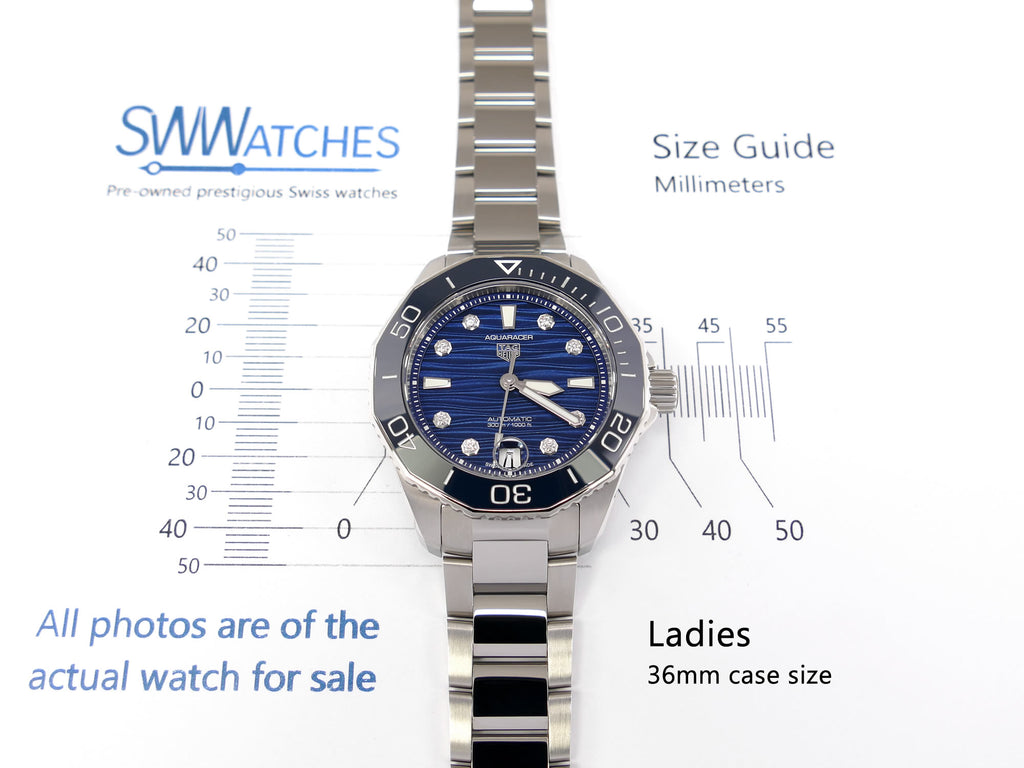 TAG Heuer Aquaracer WBP231B.BA0618 Ladies 36mm case size