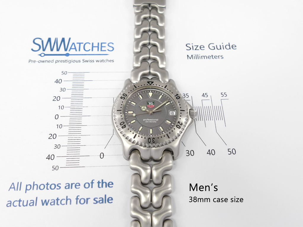 TAG Heuer SEL WG1113-K0 Men's 38mm case size