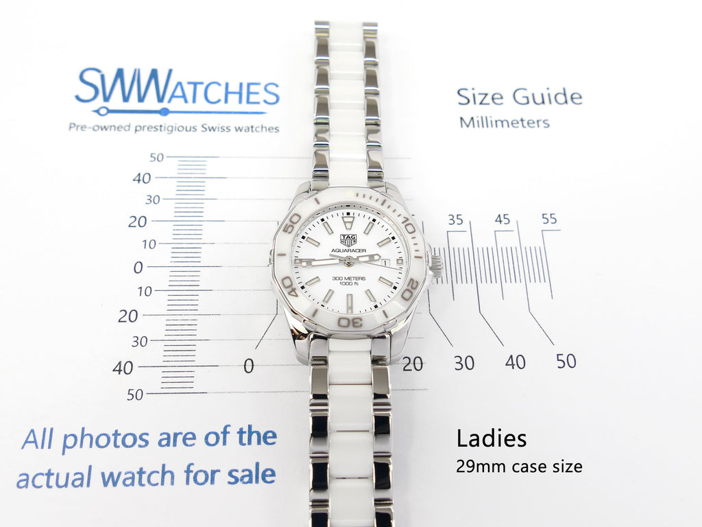 TAG Heuer Aquaracer WAY141B Ladies 29mm case size