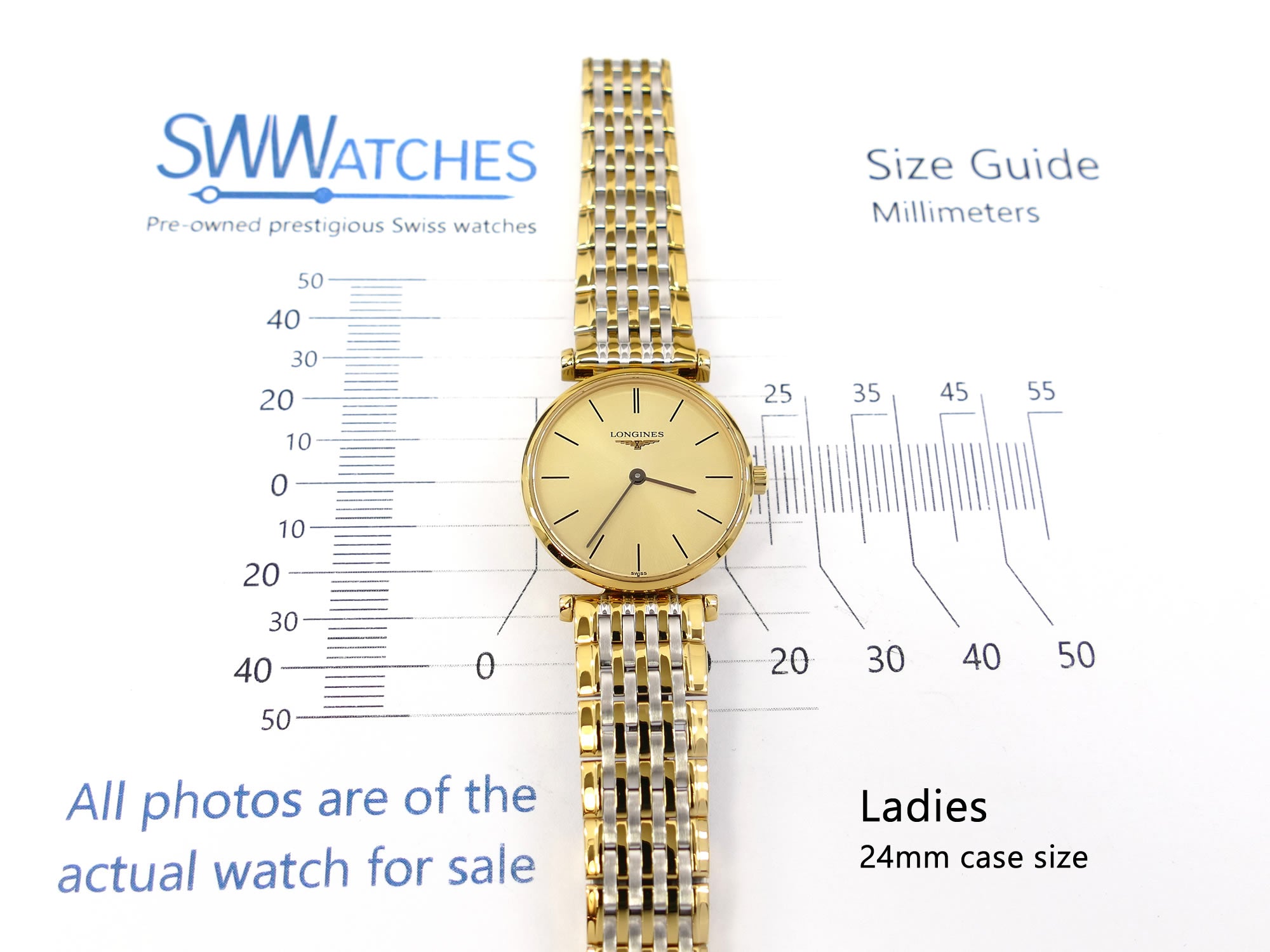 Longines La Grande Classique L4.209.2 ladies 24mm case size