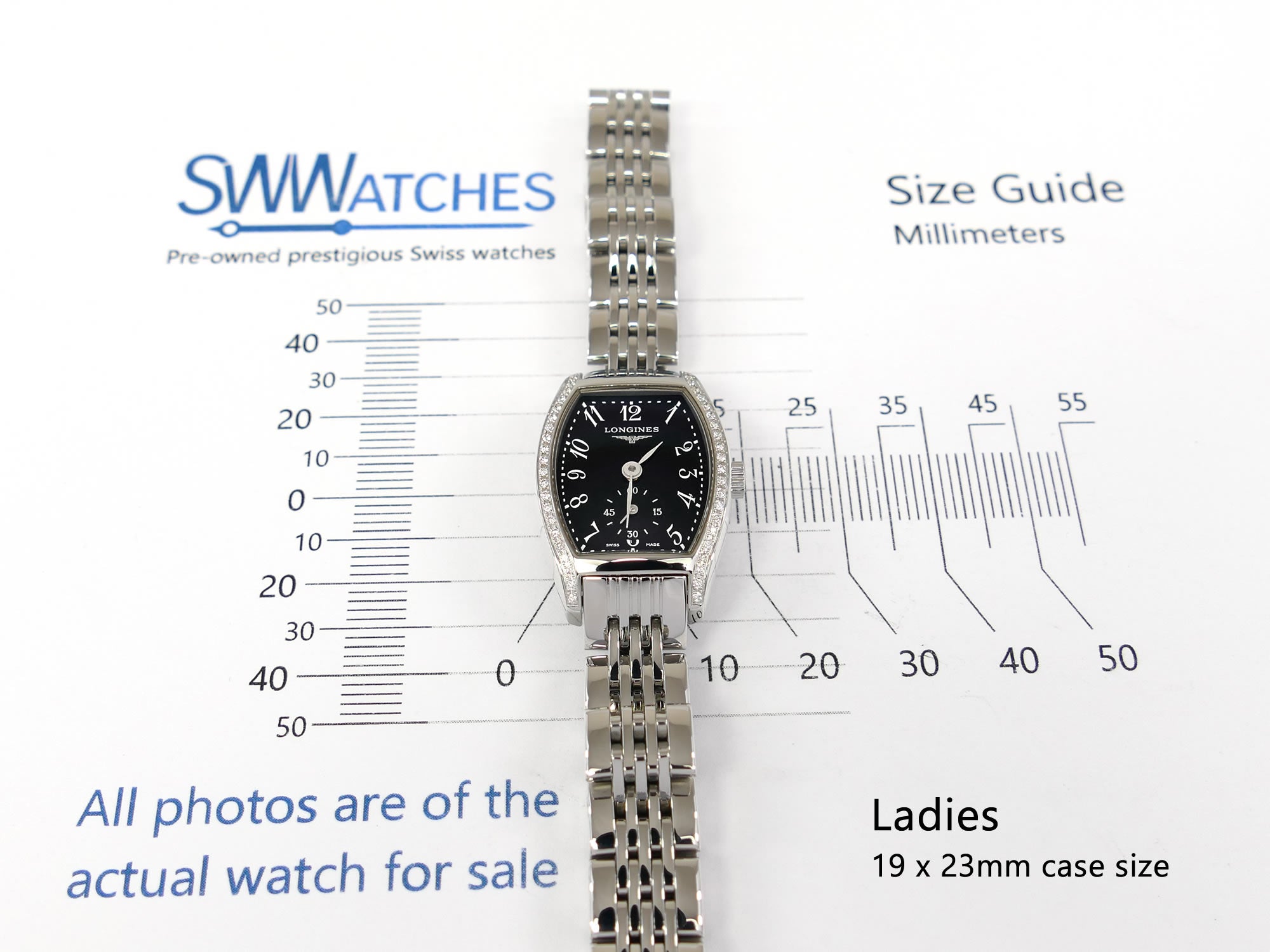 Longines Evidenza L2.175.0 ladies 19 x 23mm case size