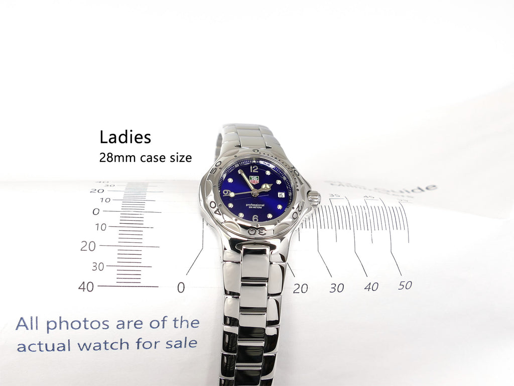 TAG Heuer Kirium WL1316 Ladies 28mm case size