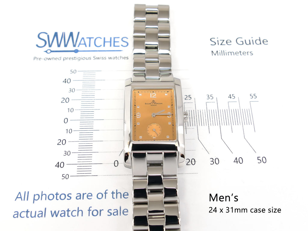 Baume & Mercier Hampton MV045063 Men's 24 x 31mm rectangular case size