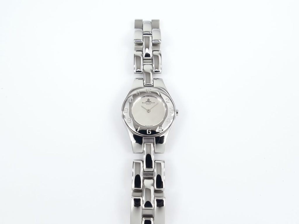 Baume & Mercier Linea MV045182 Arabic numeral stainless steel bezel