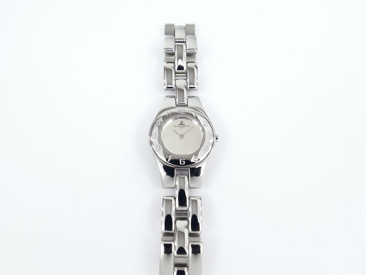 Baume & Mercier Linea MV045182 Arabic numeral stainless steel bezel