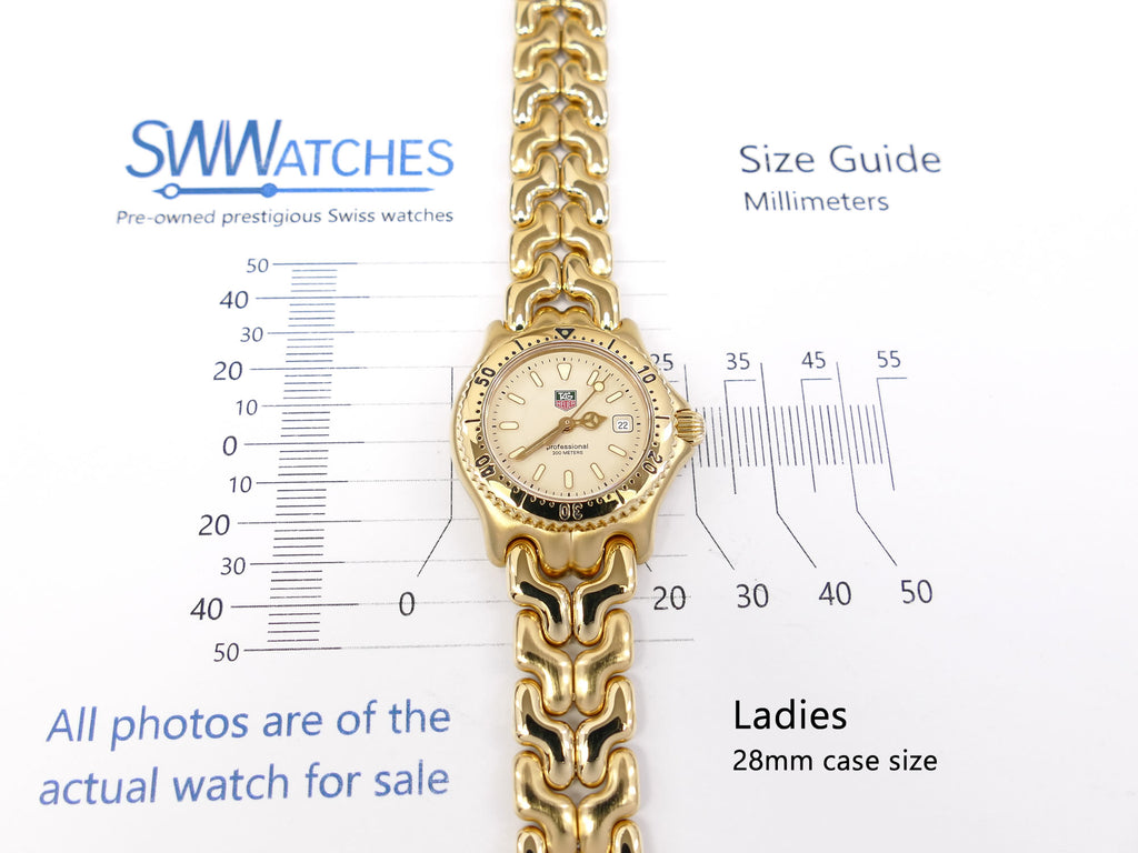 TAG Heuer SEL WG1330-2 Ladies 28mm case size