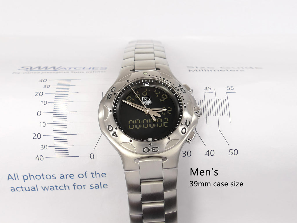 TAG Heuer Kirium F1 CL111A Men's 39mm Case size