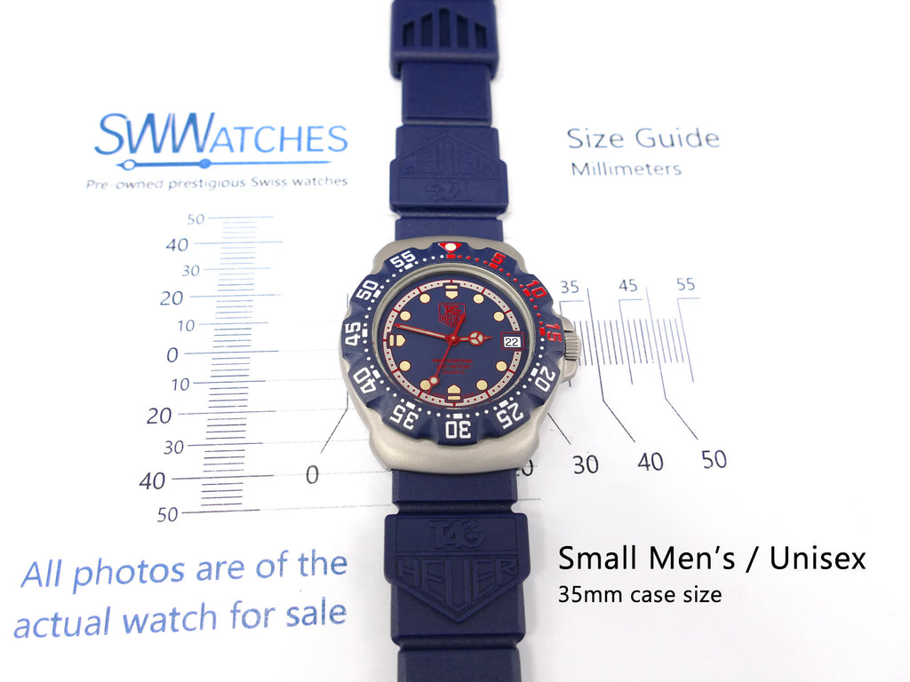 TAG Heuer Formula 1 WA1210 Mid Size 35mm Case Size Unisex Small Men's