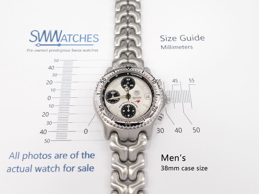 TAG Heuer SEL CG2113 Men's 38mm case size