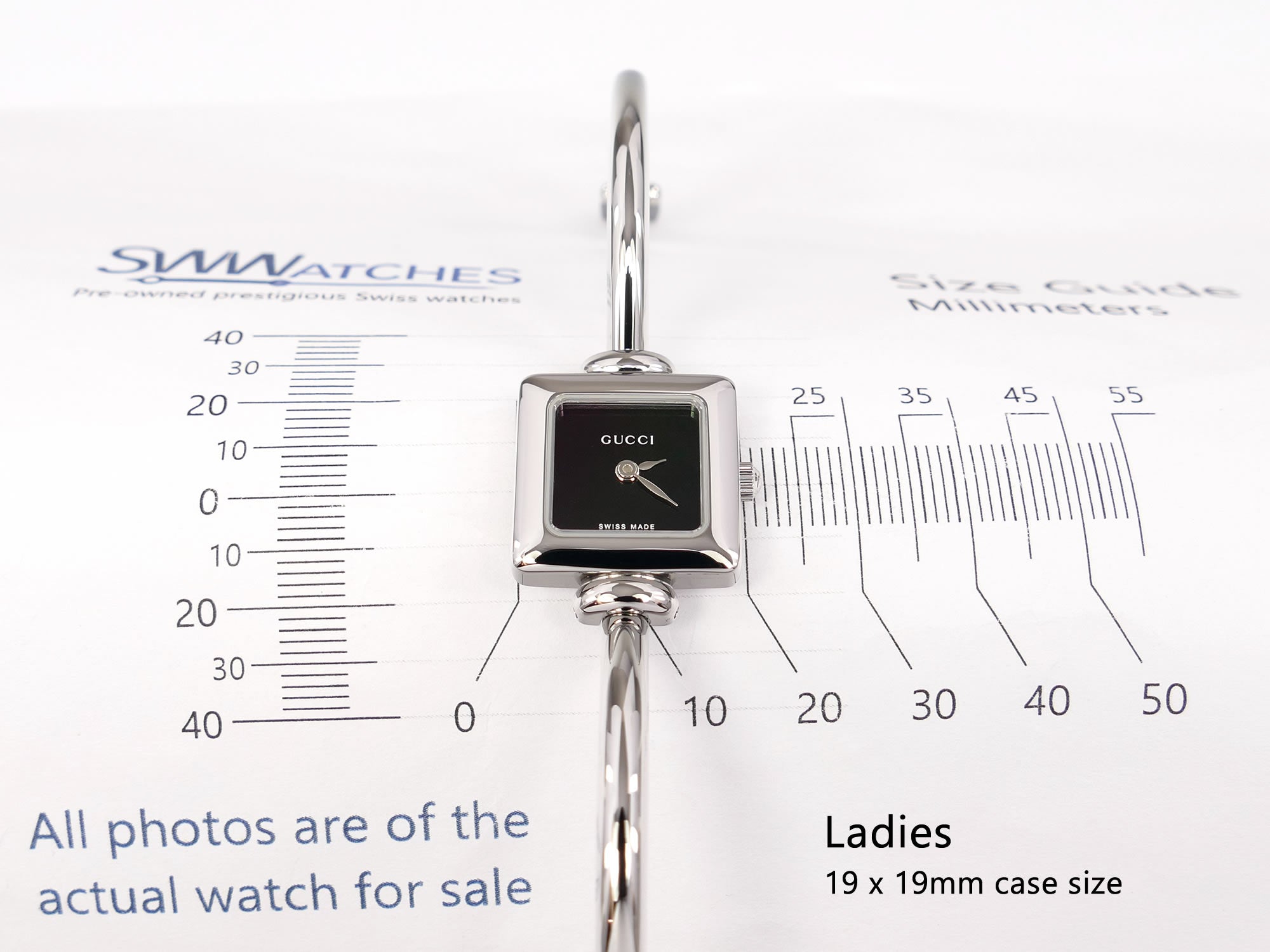 Gucci 1900L Ladies 19 x 19mm case size