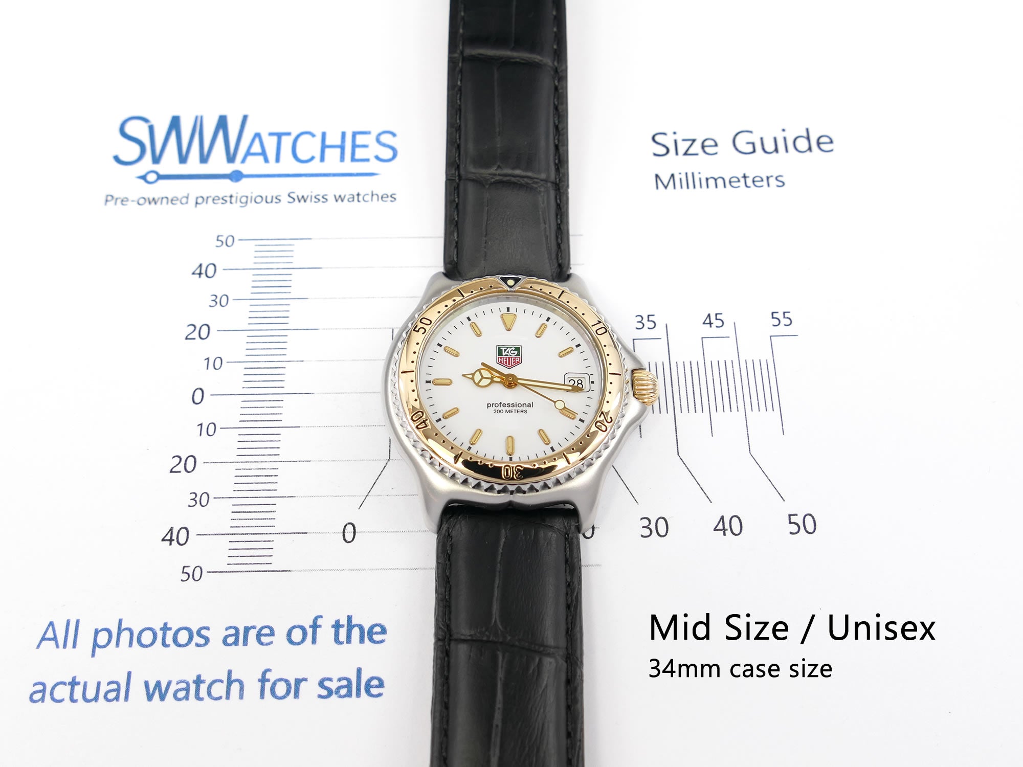 TAG Heuer SEL WI1250 Mid Size 34mm case size unisex