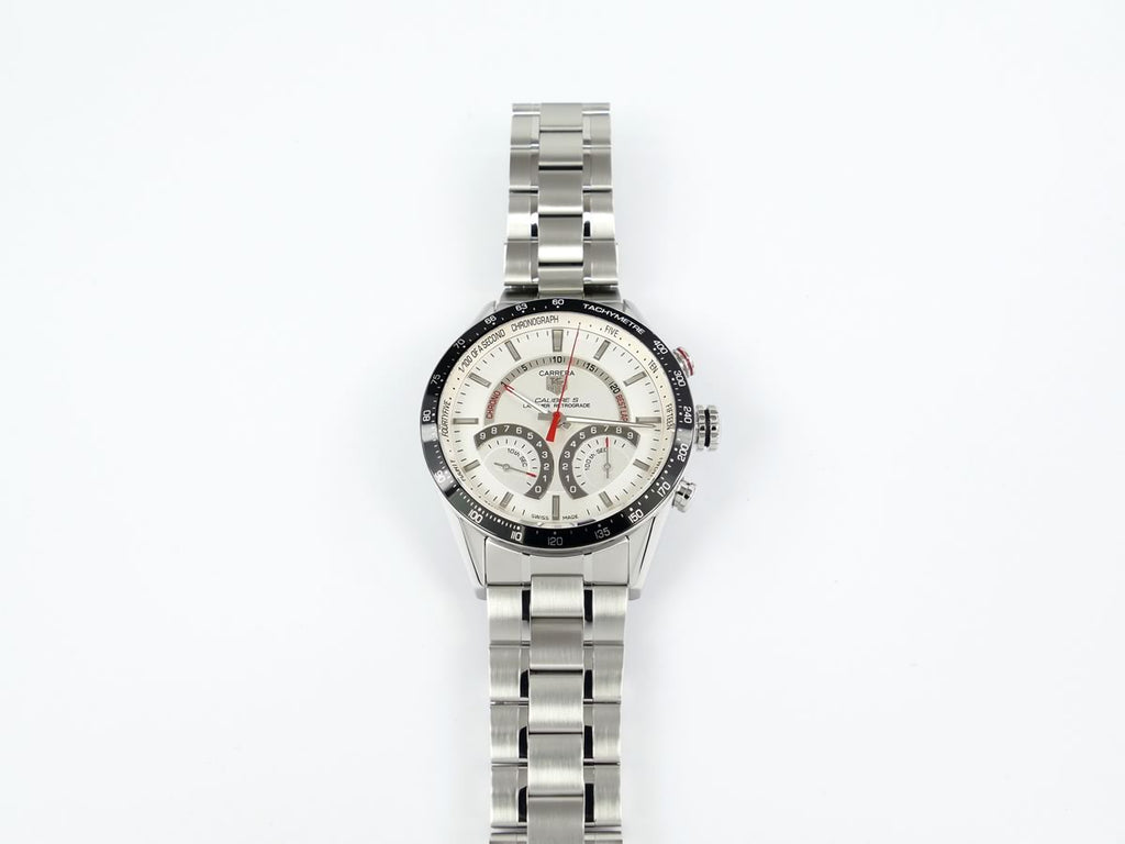 TAG Heuer Carrera Calibre S Laptimer Retrograde CV7A11.BA0795 black tachymetre bezel