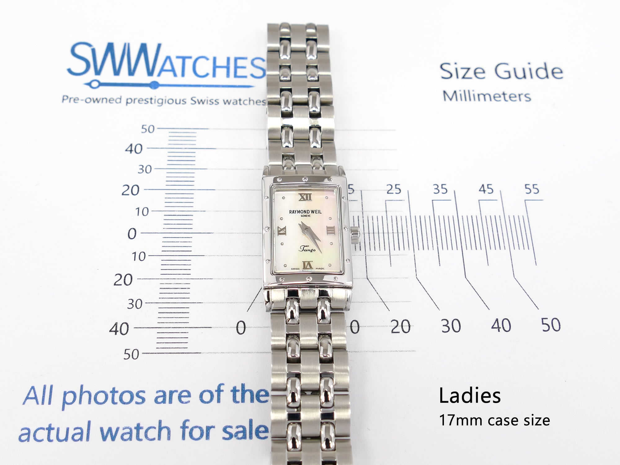 Raymond Weil Tango 5970 Ladies 17mm case size
