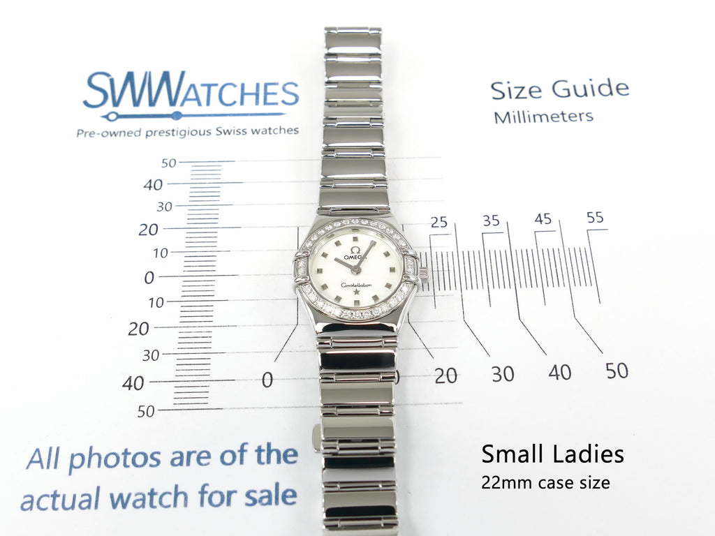 Omega Constellation 1465.71.00 Small Ladies 22.5mm case size