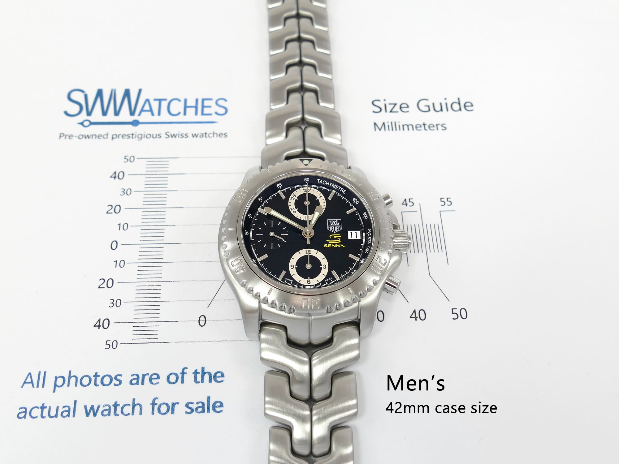TAG Heuer Link CT5114 Men's 42mm case size