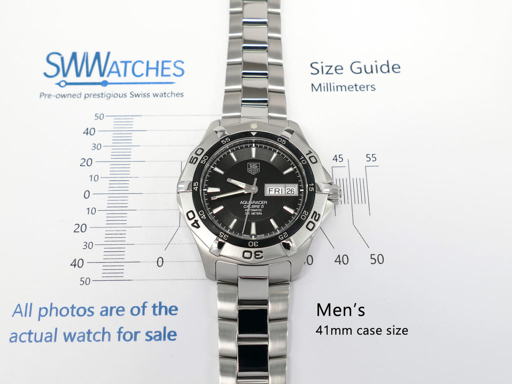 TAG Heuer Aquaracer WAF2010 Men's 41mm case size