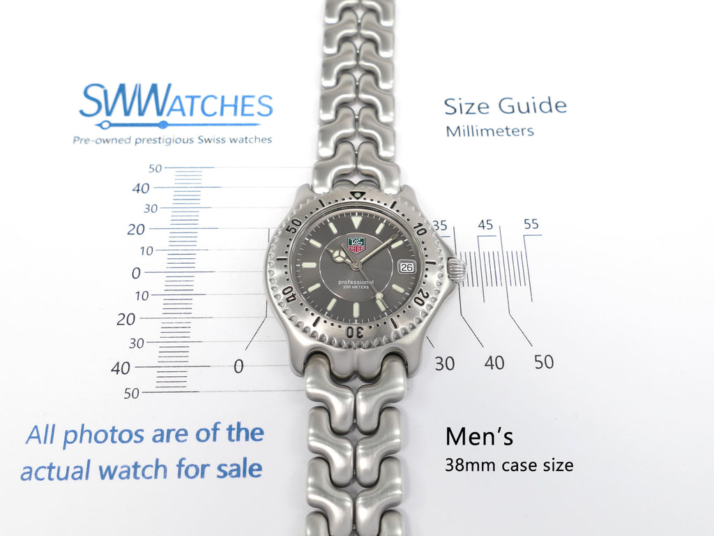TAG Heuer SEL WG1113-0 Men's 38mm case size