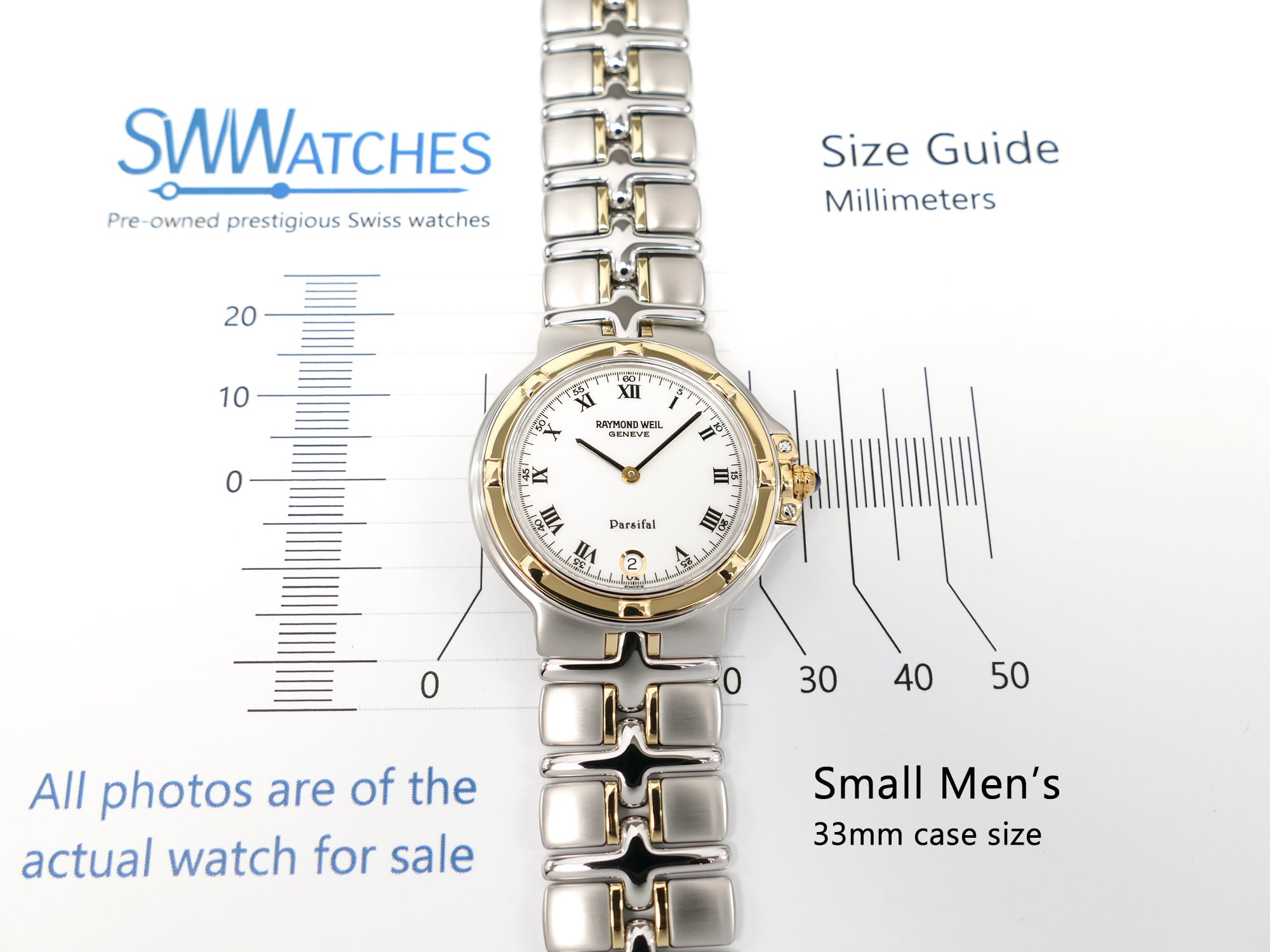 Raymond Weil Parsifal 9190 Small Men's 33mm case size