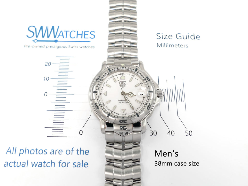 TAG Heuer 6000 WH1111 Men's 38mm case size