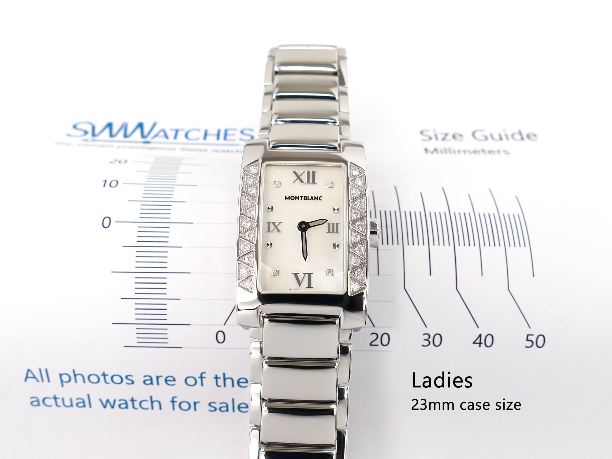 Montblanc Profile Elegance 7077 ladies 23 x 30mm case size