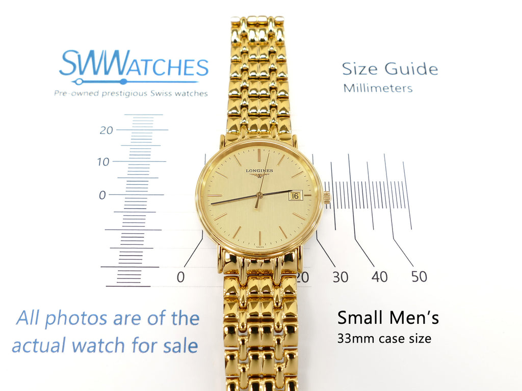 Longines Présence L4.720.2 small men's 33mm case size