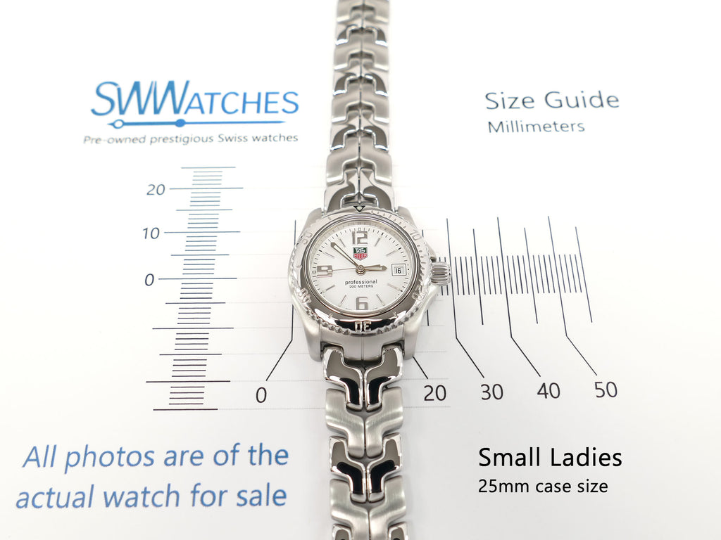 TAG Heuer Link WT1414 Ladies Mini 25mm case size