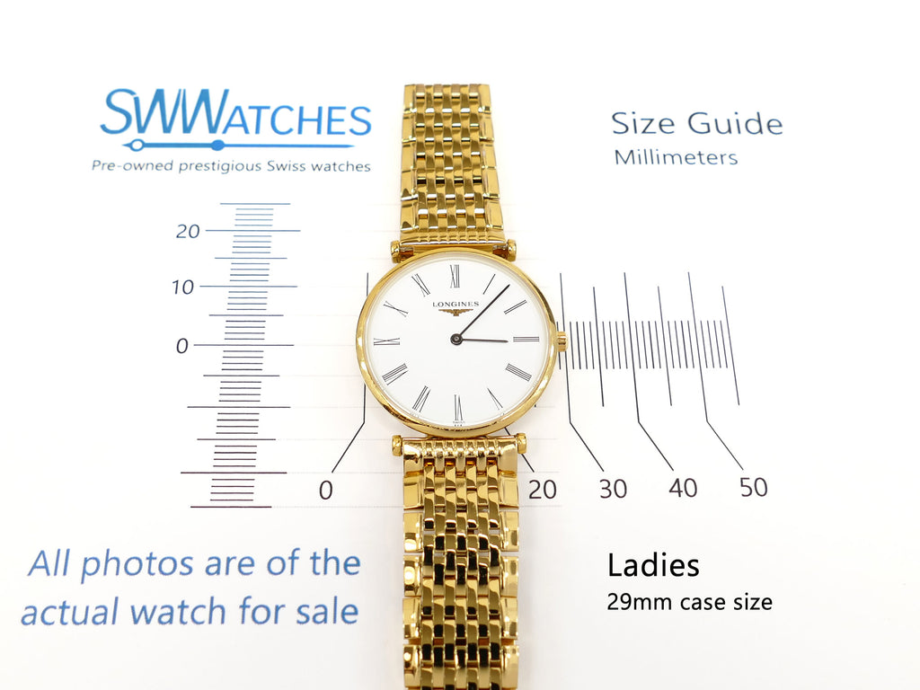 Longines La Grande Classique L4.512.2 ladies 29mm case size