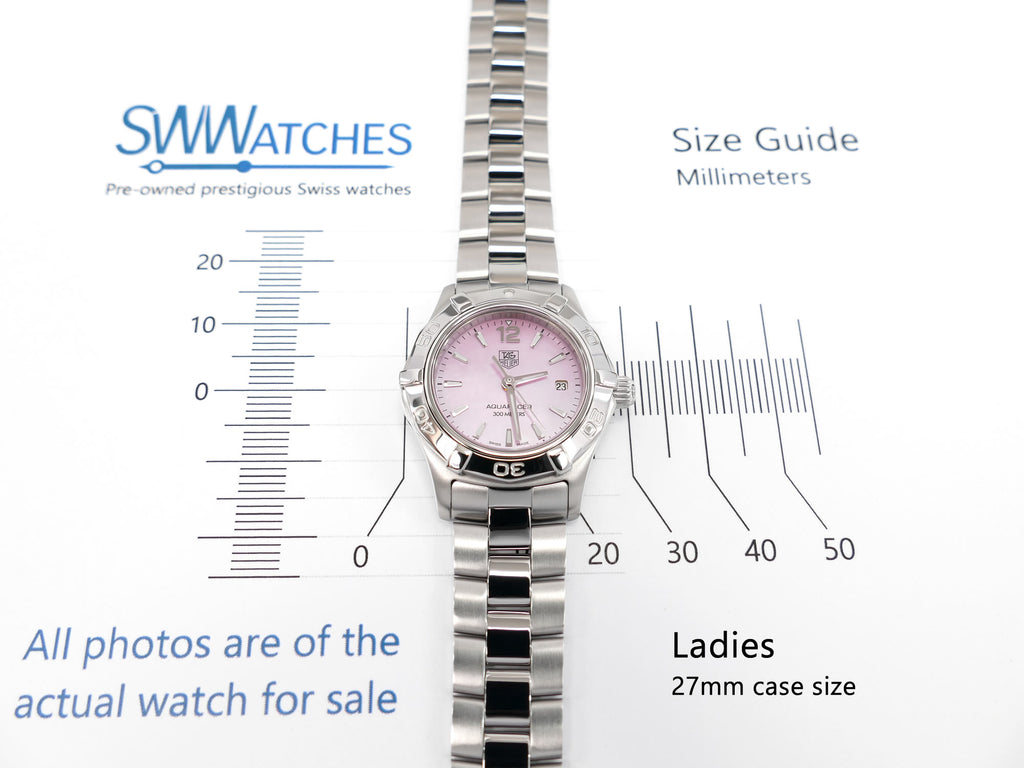 TAG Heuer Aquaracer WAF1418 Ladies 27mm case size