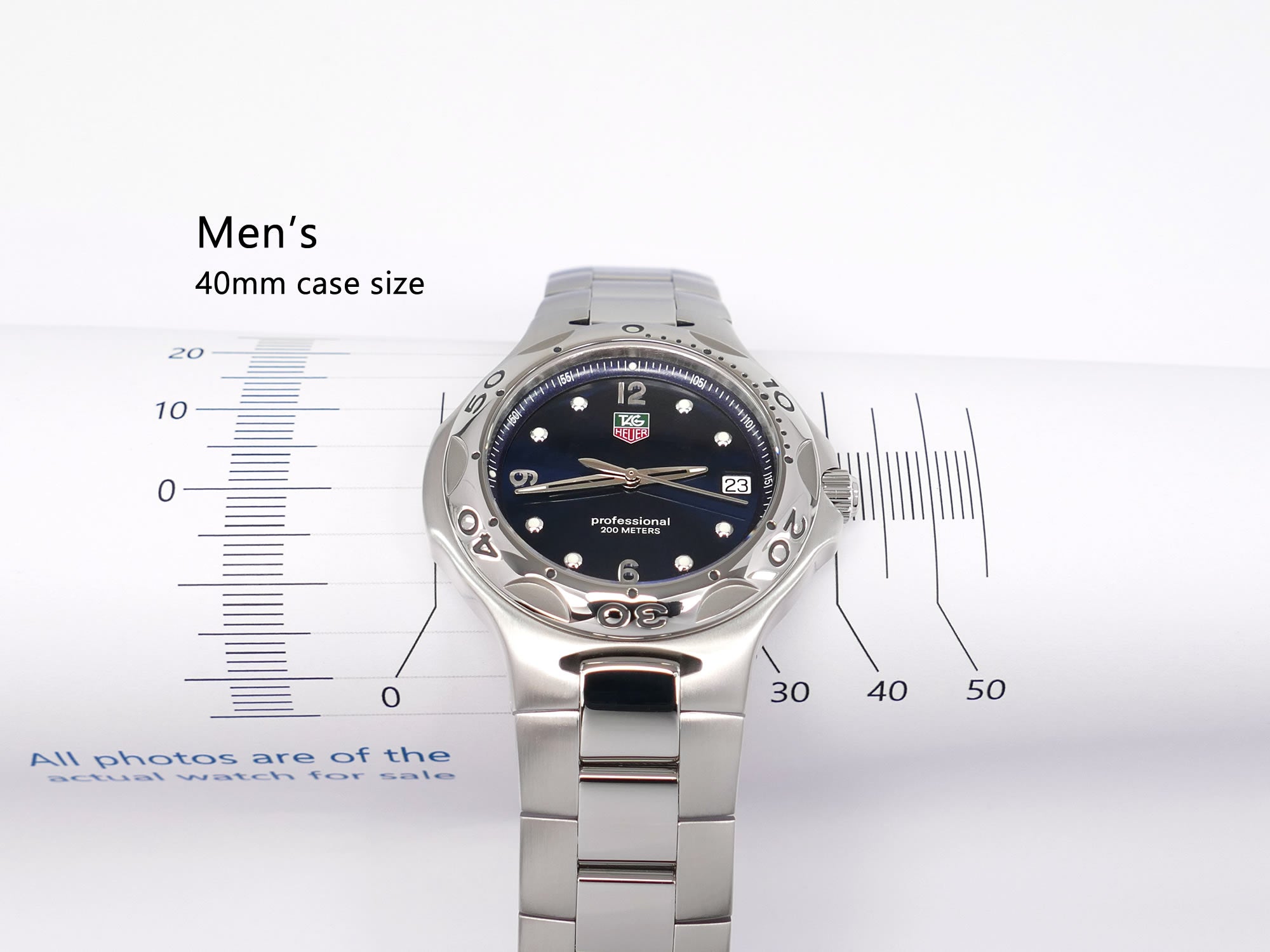 TAG Heuer Kirium WL1013 Men's Jumbo 40mm case size