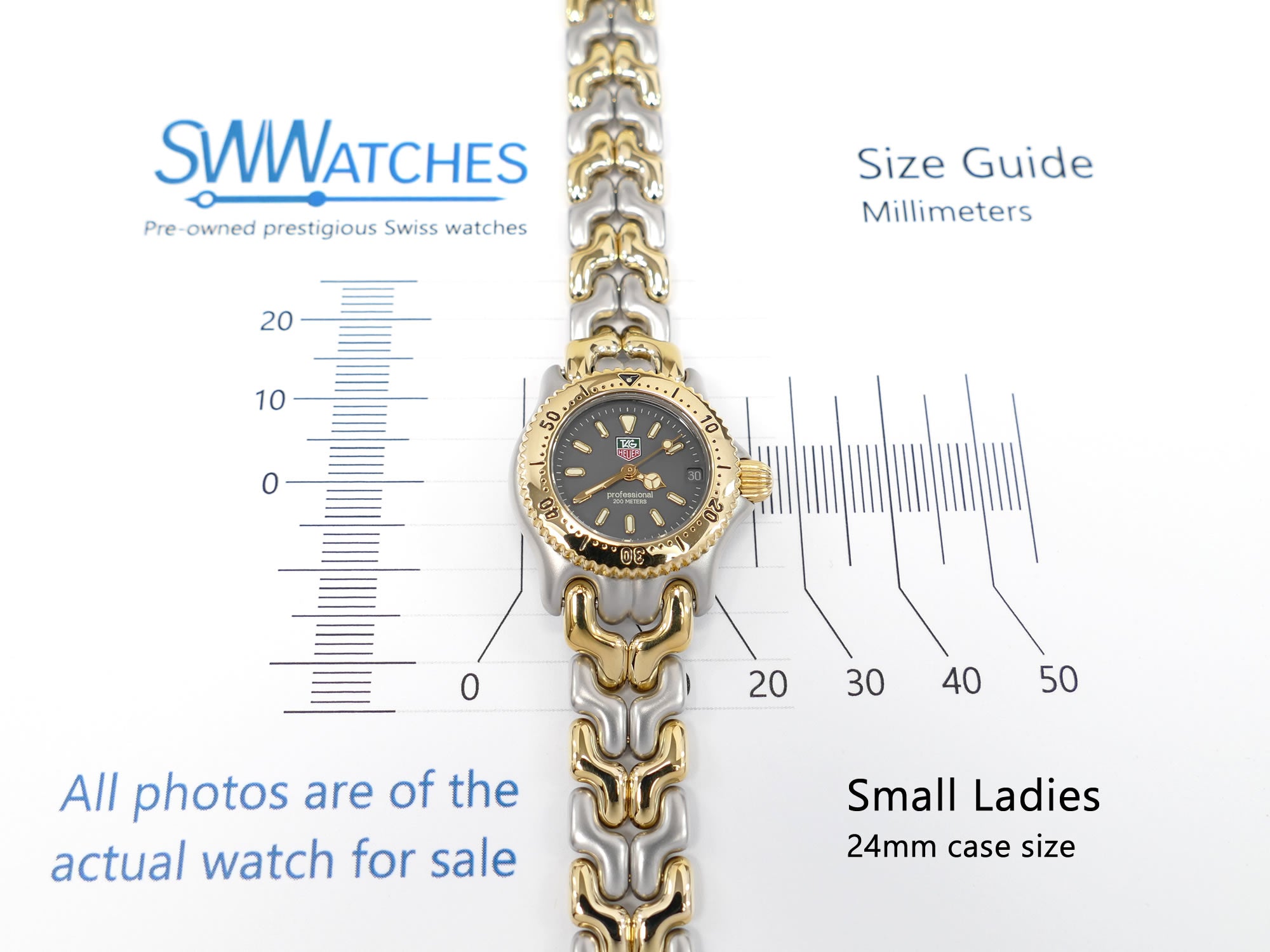 TAG Heuer SEL S95.208 Small 24mm case size ladies