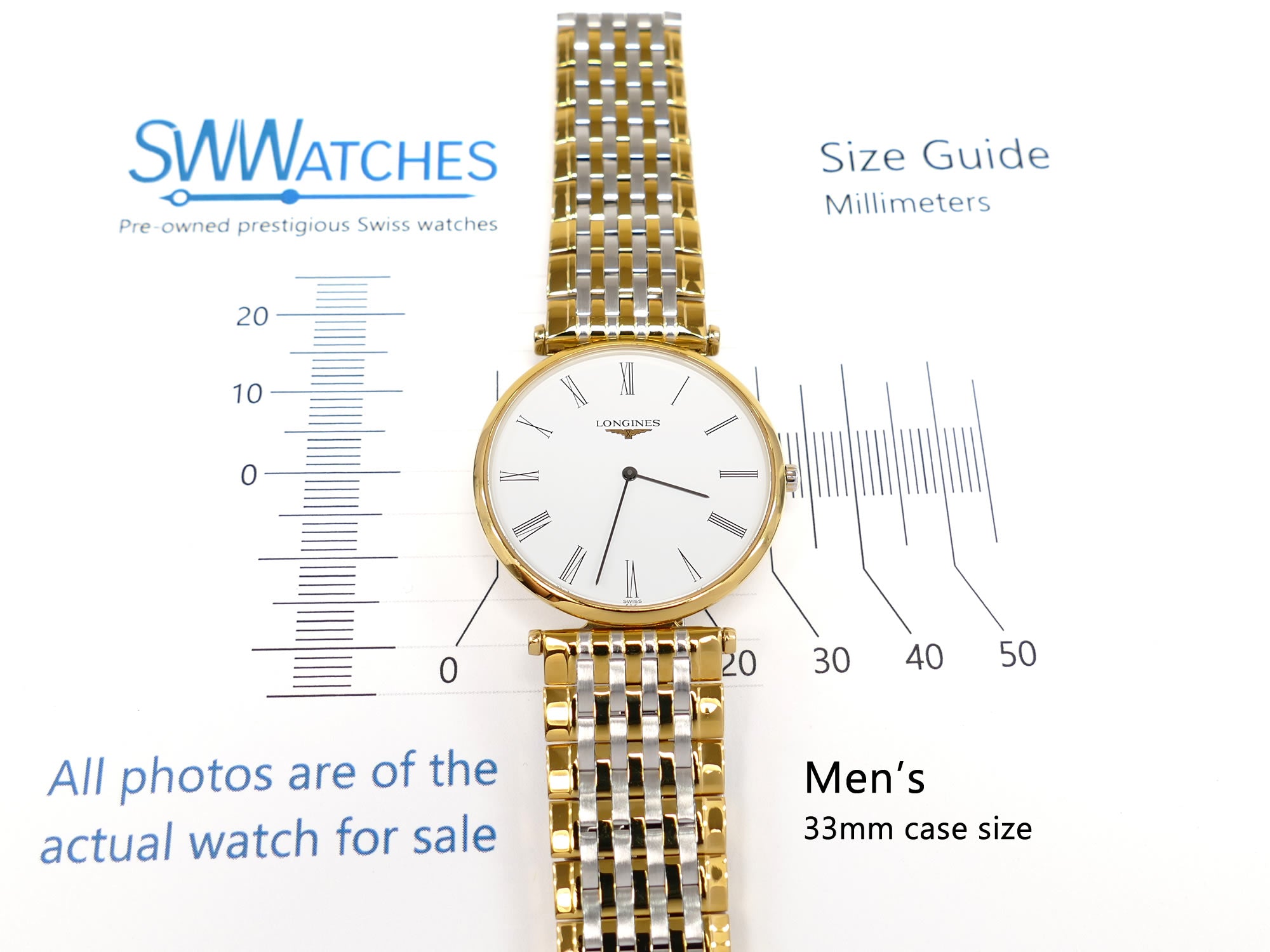 Longines La Grande Classique L4.709.2 Men's 33mm case size