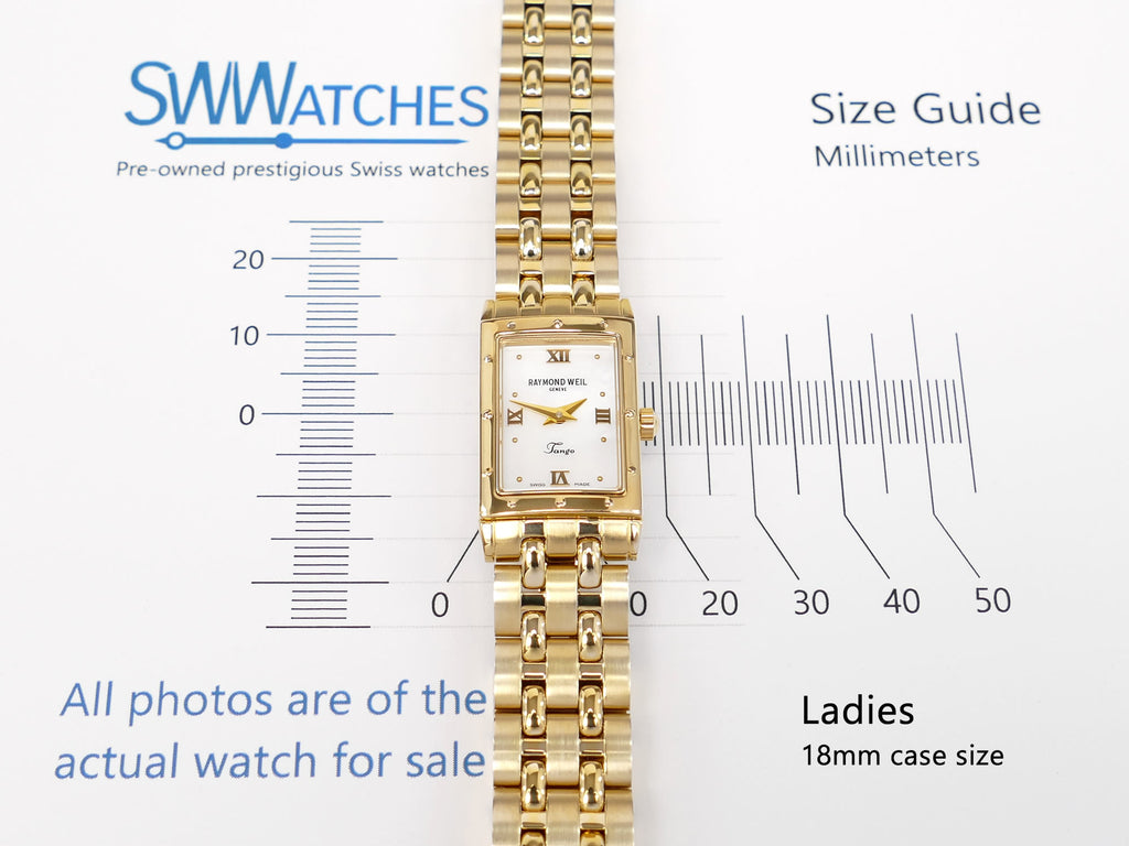 Raymond Weil Tango 5970 Ladies 18 x 22mm case size