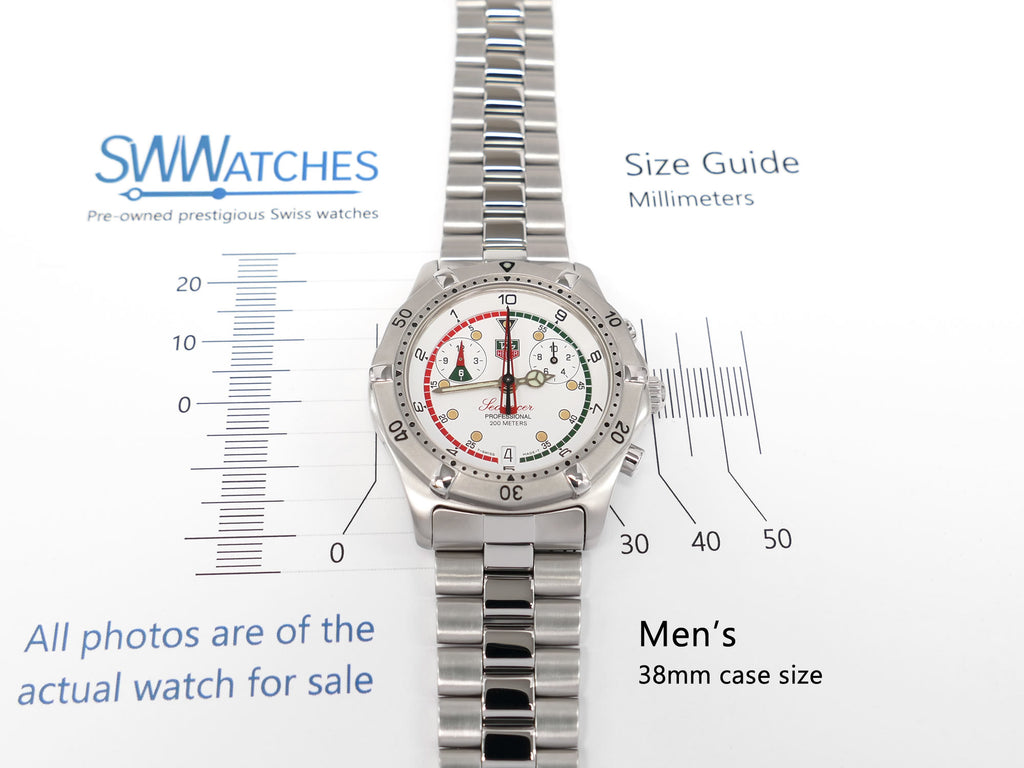 TAG Heuer 2000 Searacer CK111R Men's 38mm case size