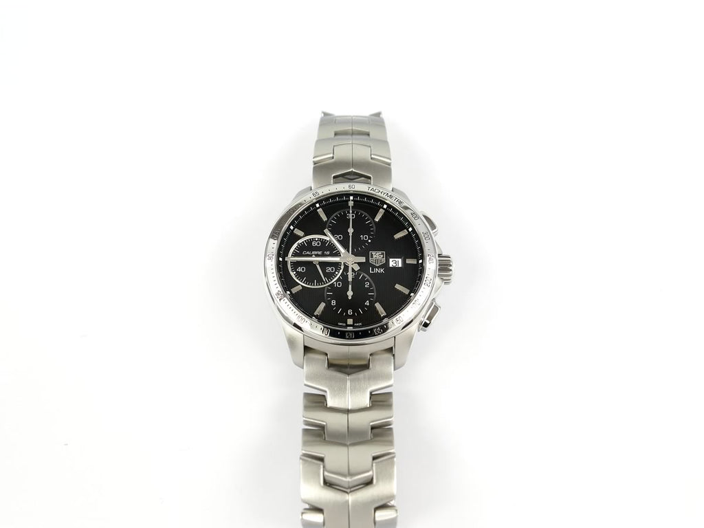 TAG Heuer Link Chronograph Calibre 16 CAT2010.BA0952 tachymetre bezel