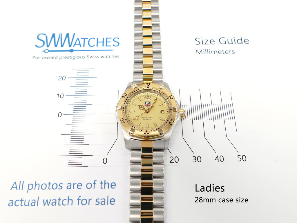 TAG Heuer 2000 Classic WK1321 case size 28mm Ladies