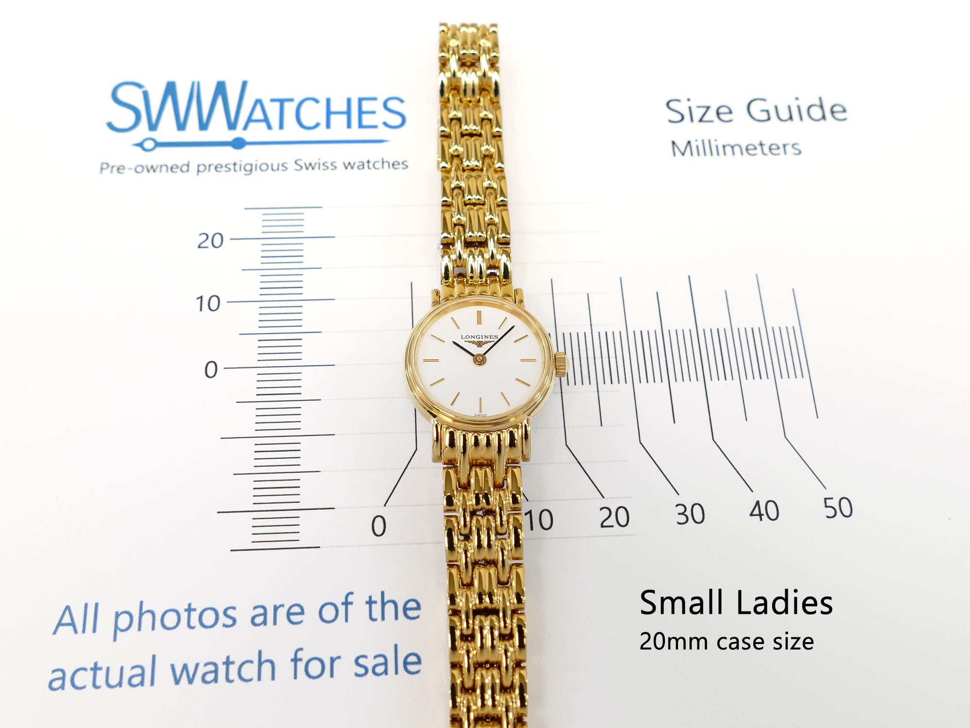 Longines Présence L4.219.2 Small 20mm Ladies case size