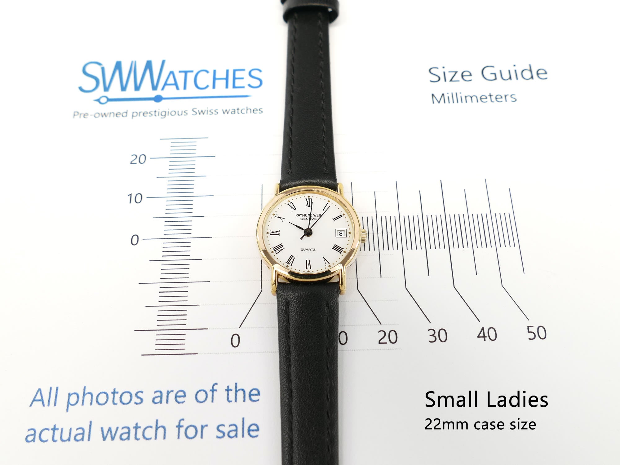 Raymond Weil Traditional 5307 small ladies 22mm case size