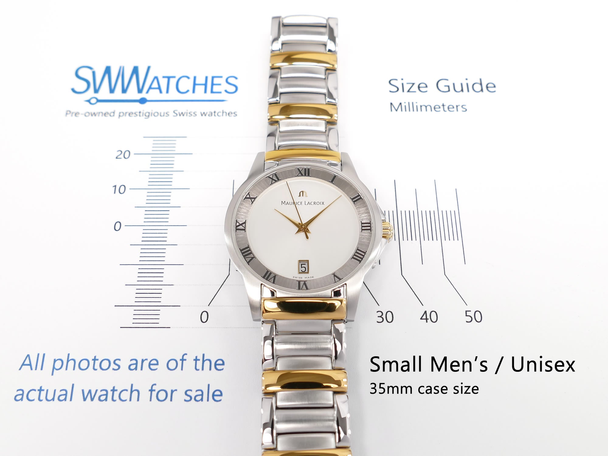 Maurice Lacroix Miros MI1016 Small Men's / Unisex 35mm case size
