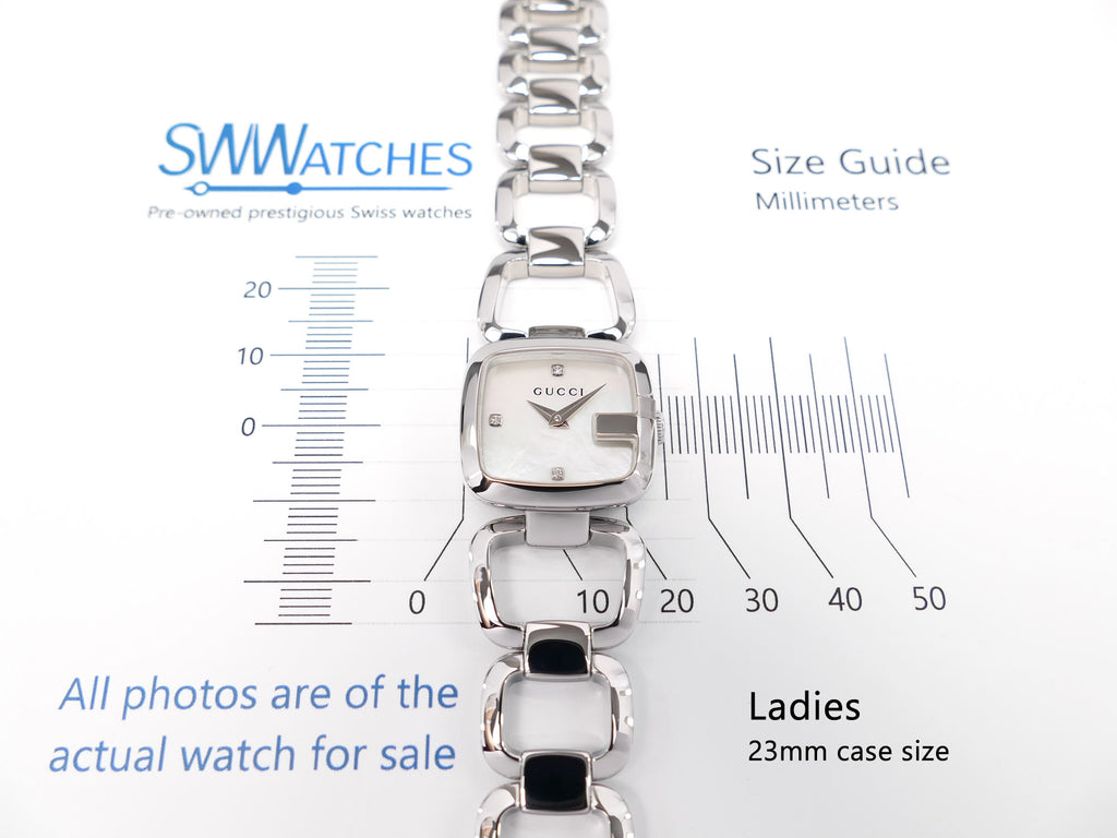 Gucci G 125.5 Ladies 23mm case size