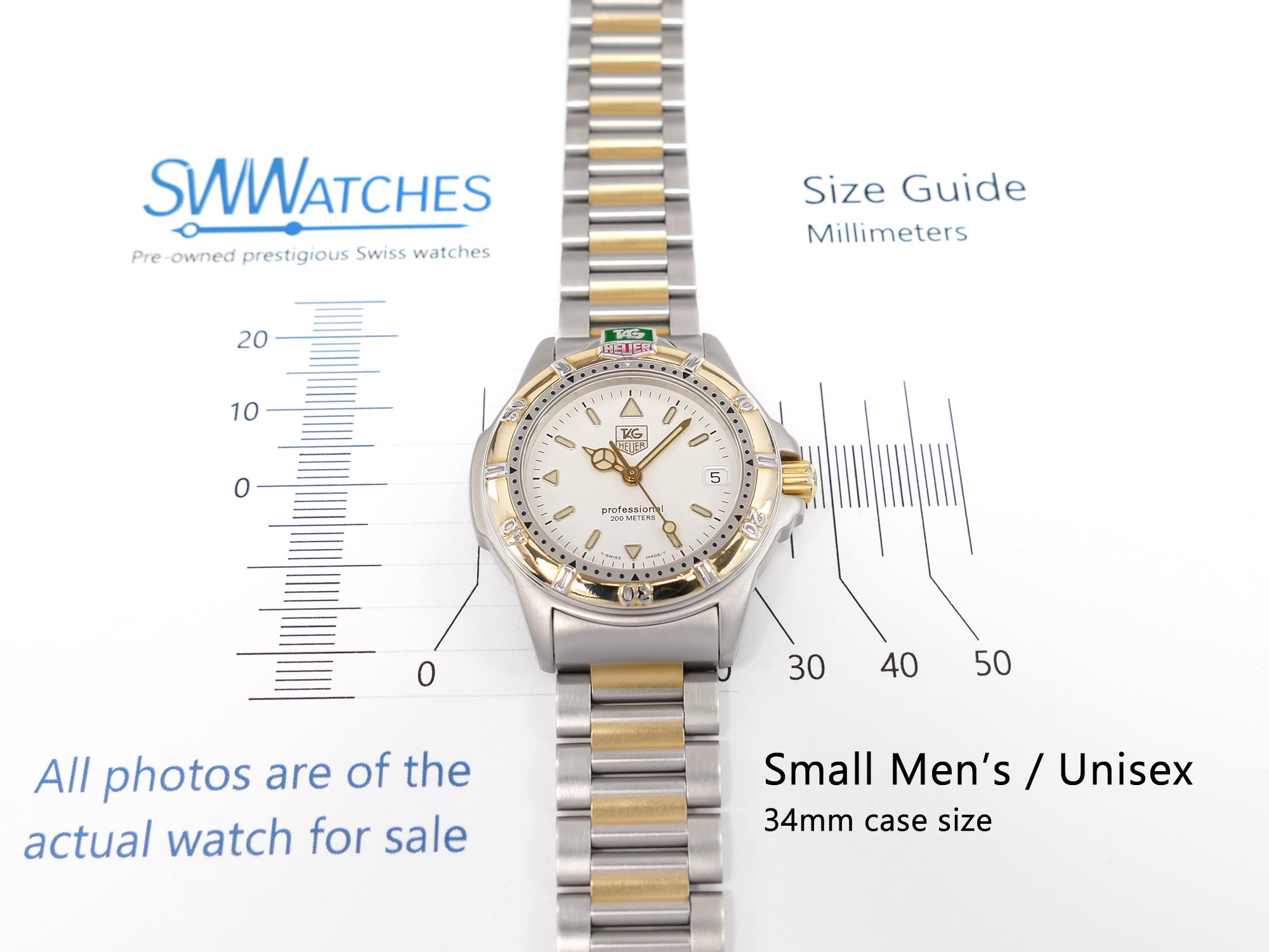 TAG Heuer 4000 WF1220-K0 Small Men's / Unisex mid size 34mm case size