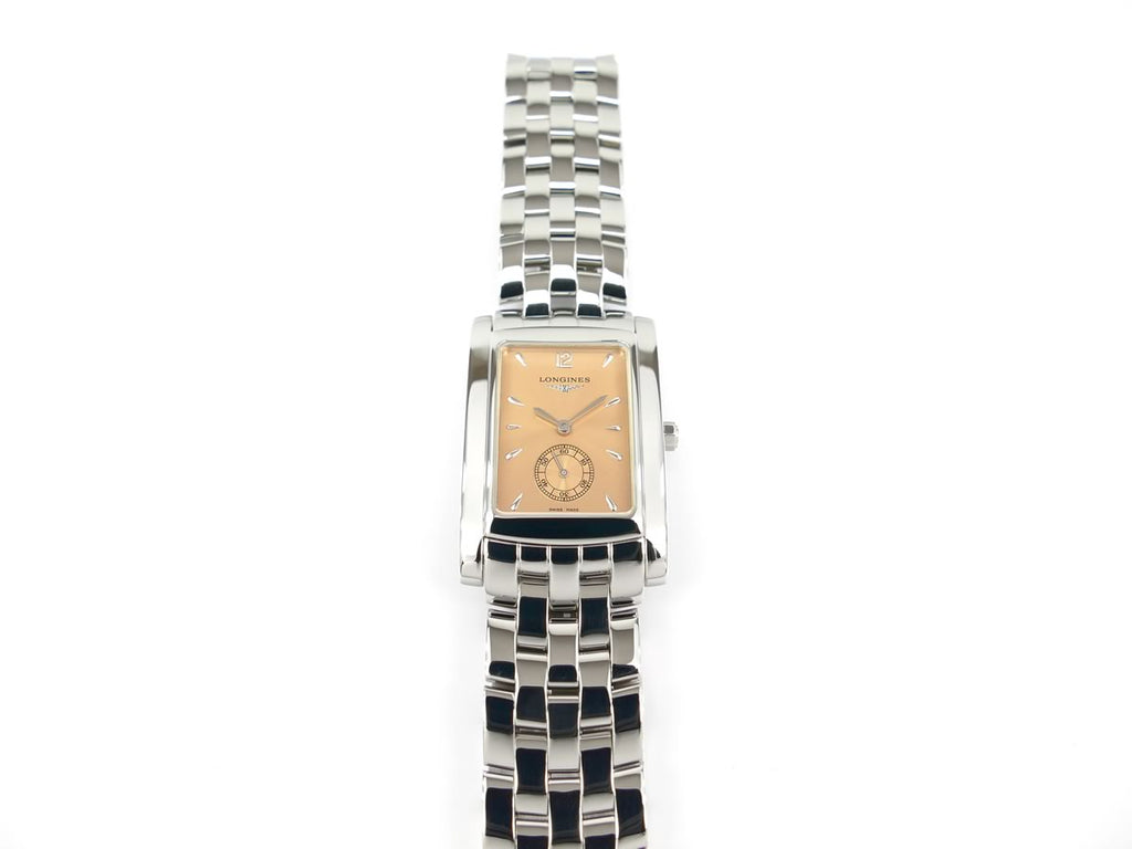 Longines DolceVita Copper L5.655.4.96.6 rectangular stainless steel case