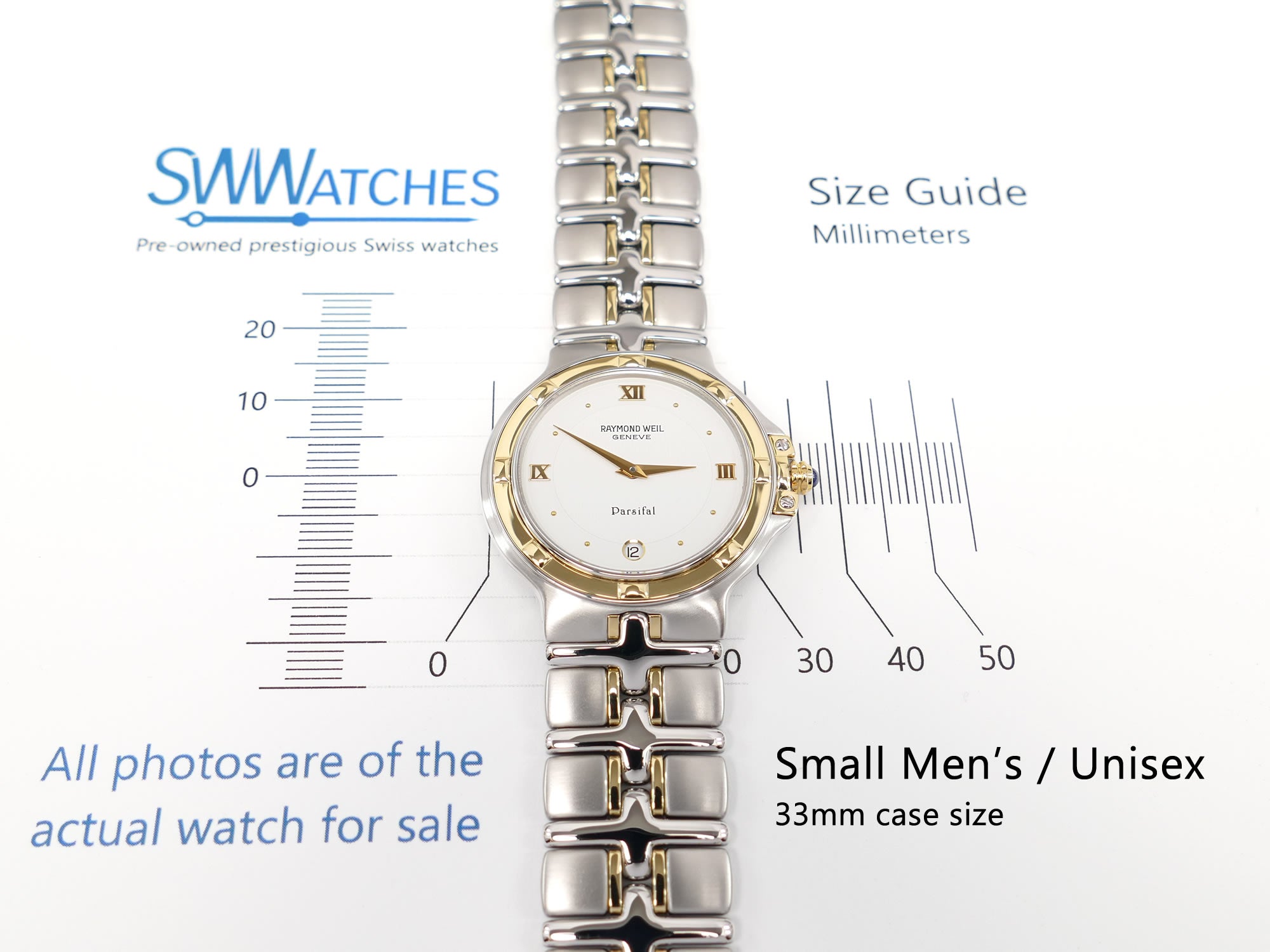 Raymond Weil Parsifal 9190 Small men's / unisex 33mm case size