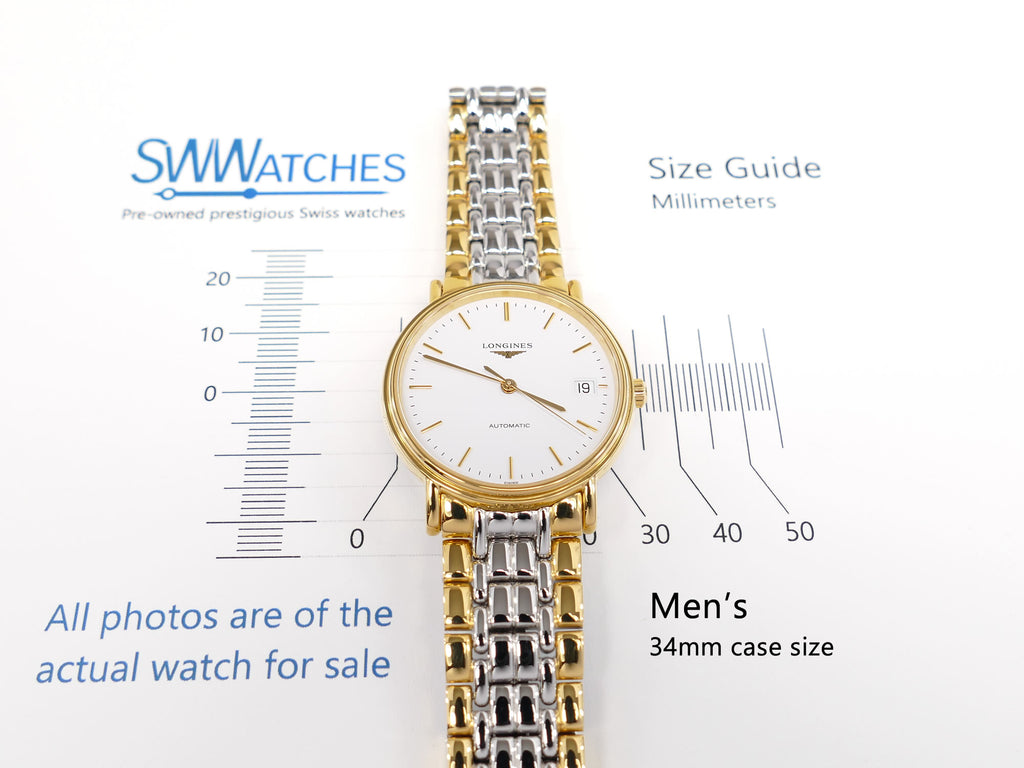 Longines Présence L4.821.2 Men's 34mm case size