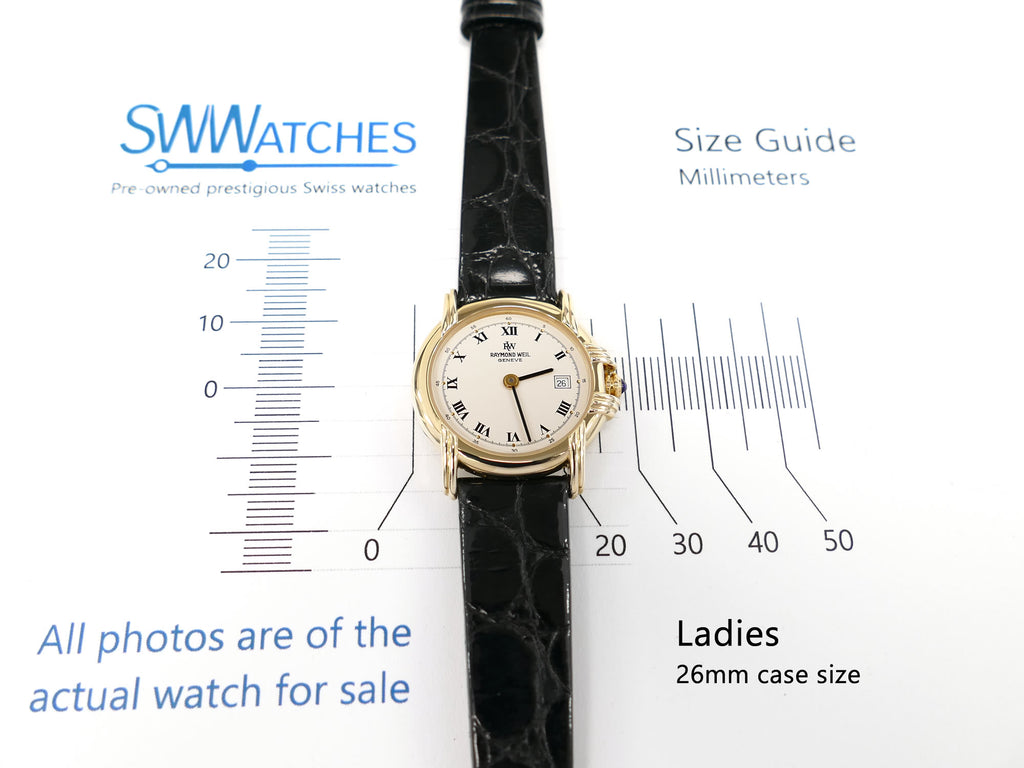 Raymond Weil Traditional 9955 Ladies 26mm case size