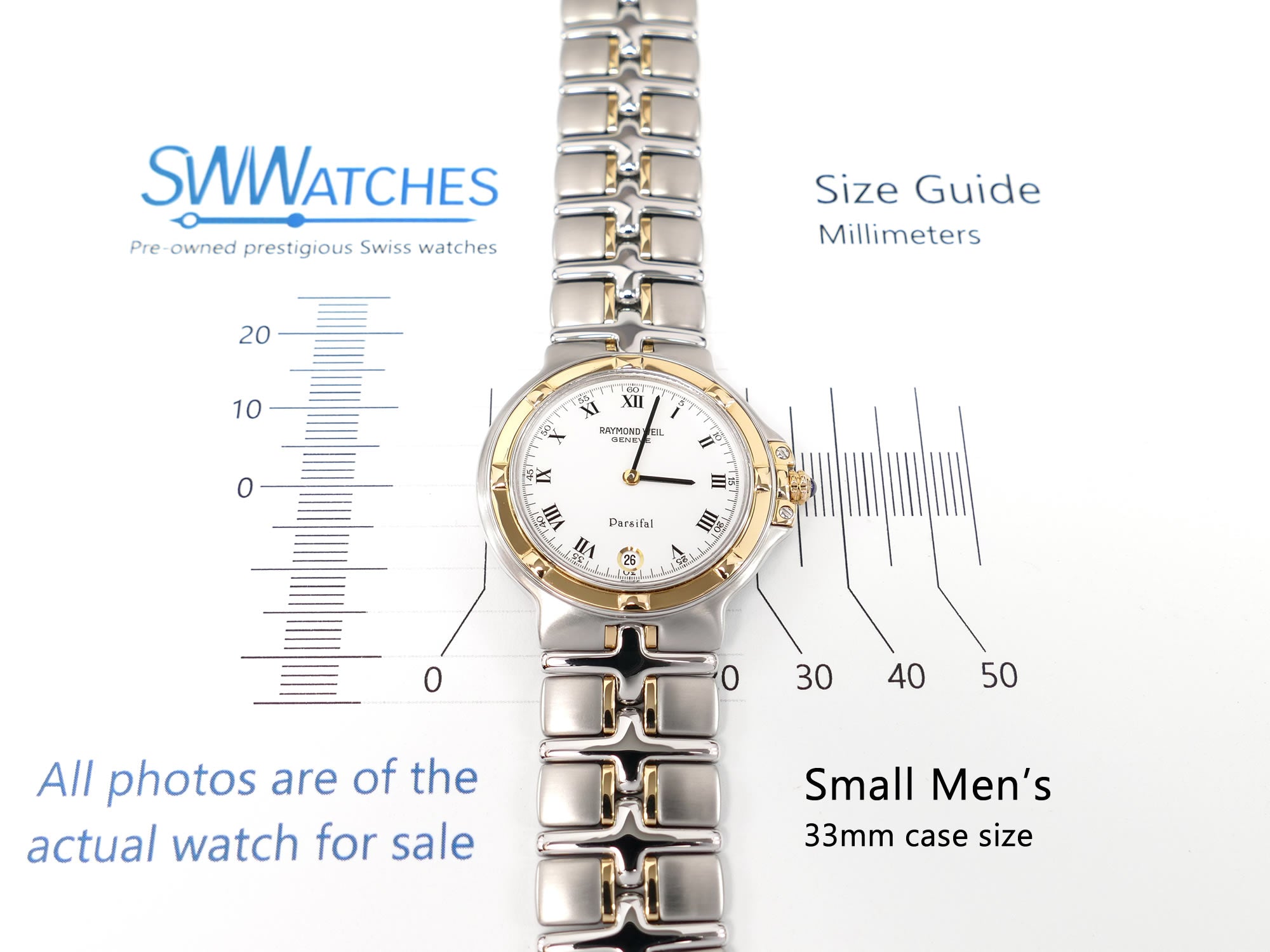 Raymond Weil Parsifal 9190 Small Men's 33mm case size