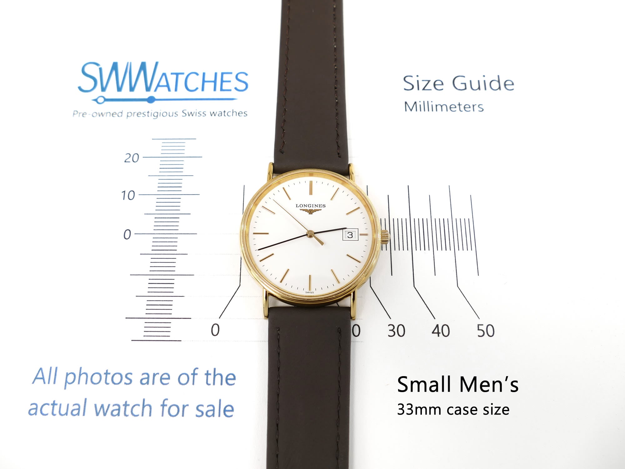 Longines Présence L4.720.2 Small Men's 33mm case size
